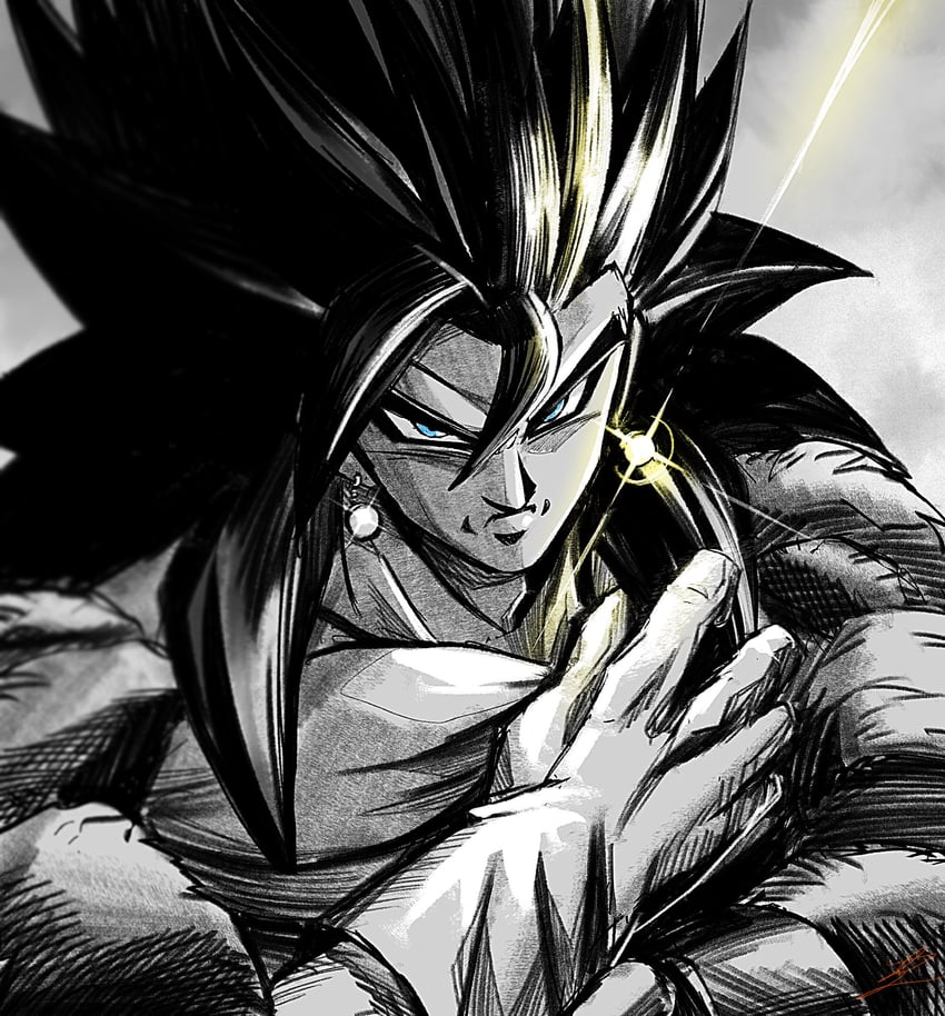 vegetto (dragon ball and 1 more) drawn by yuuri_(fukuroudou)