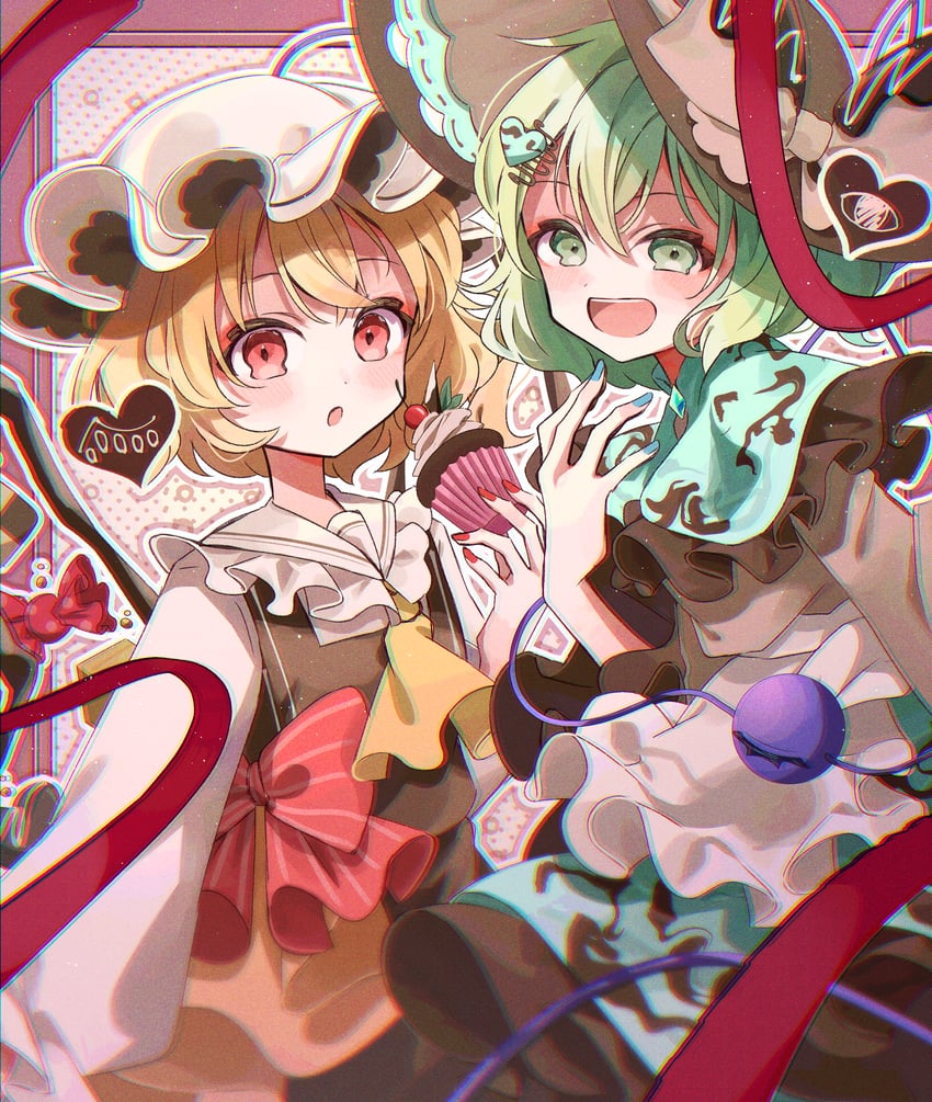 flandre scarlet and komeiji koishi (touhou) drawn by gagaku_kawa_rei
