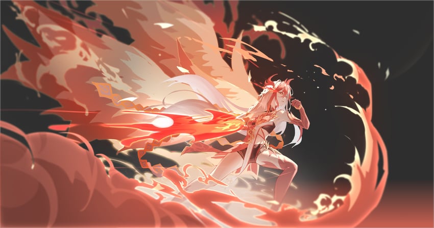fu hua (honkai and 1 more) drawn by jiu_dao_fan_yin