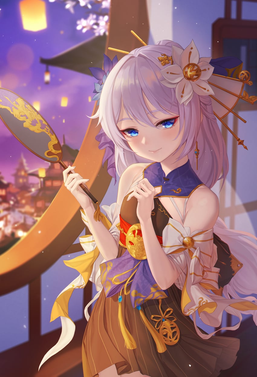 theresa apocalypse and zhuge kongming (honkai and 1 more) drawn by dkxlek