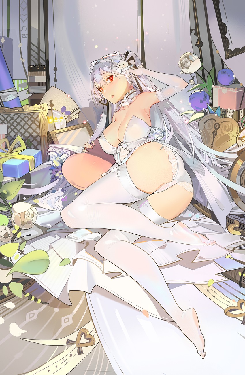 tokisaki mio (original) drawn by niliu_chahui and plumw