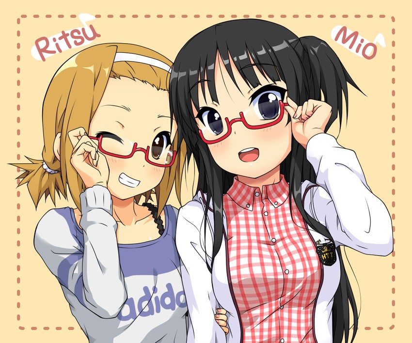 akiyama mio, tainaka ritsu, and manabe nodoka (k-on!) drawn by k10k