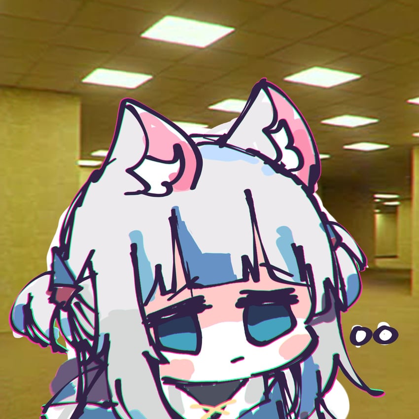 gawr gura (hololive and 2 more) drawn by koyoinacho