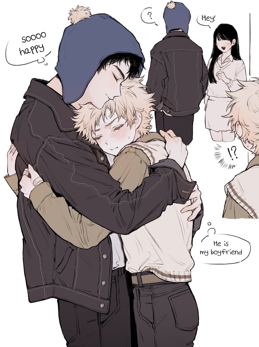 craig tucker and tweek tweak (south park) drawn by 0o0_w_o0