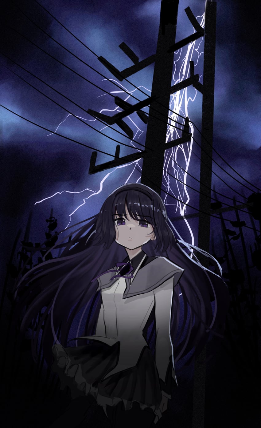 akemi homura (mahou shoujo madoka magica) drawn by elye_irai