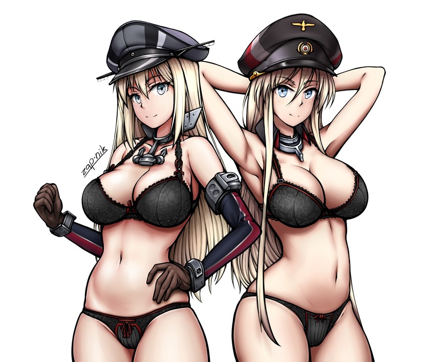 bismarck (kantai collection and 1 more) drawn by zap-nik