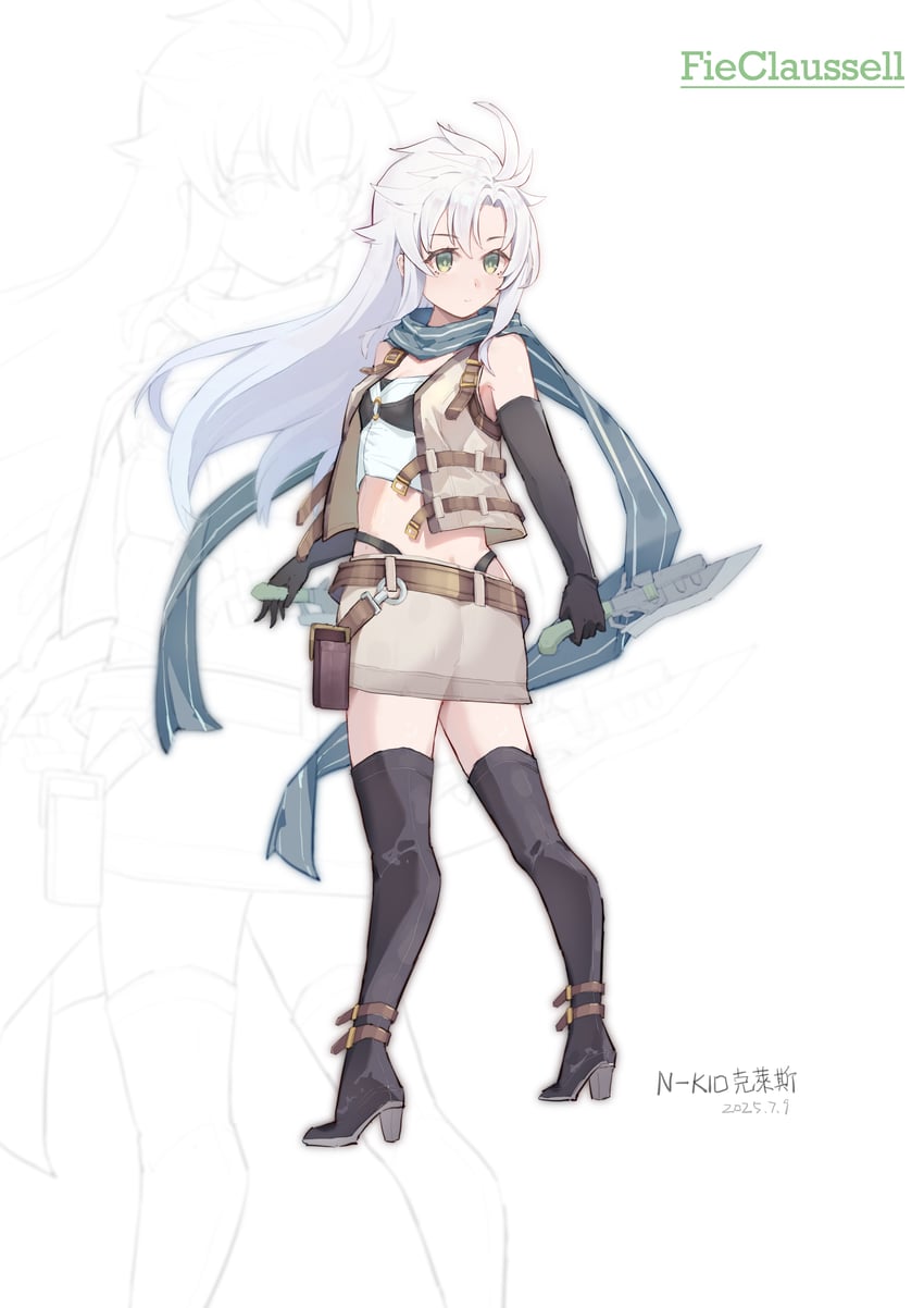 fie claussell (eiyuu densetsu and 3 more) drawn by n100924