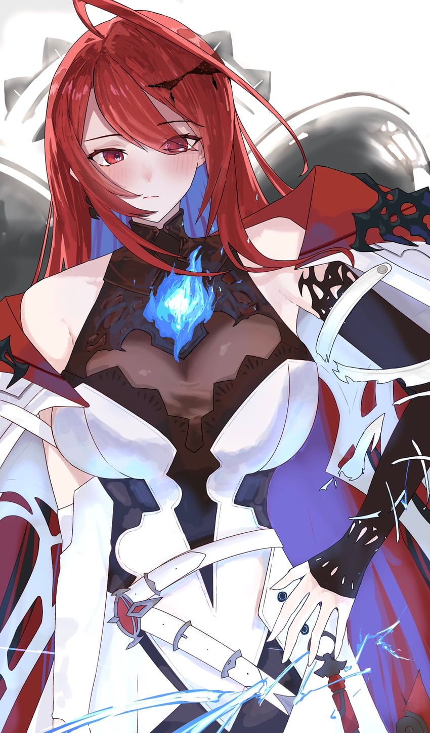elizabeth rose bloodflame (hololive and 1 more) drawn by ewn
