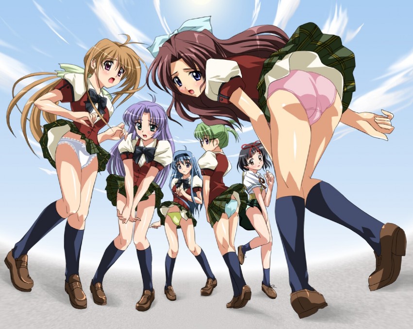 saimon tamaki, takatoo nanase, shirai yuuri, hirasawa hiroko, kotono chiho, and 1 more (kakyuusei and 1 more) drawn by sanshita