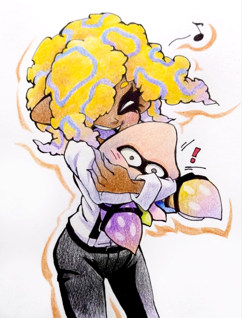 tao blu and yoko (splatoon and 1 more) drawn by co_ma_tsu_na