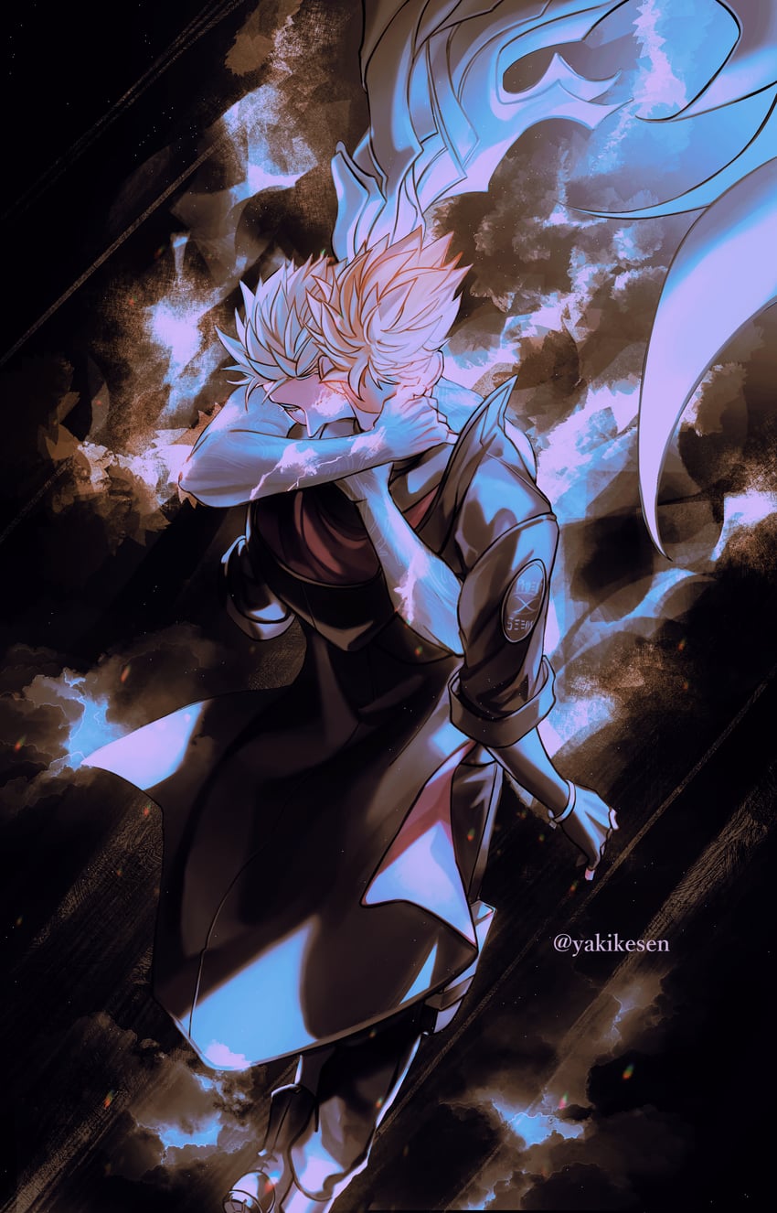 vash the stampede and millions knives (trigun and 1 more) drawn by yakikesen