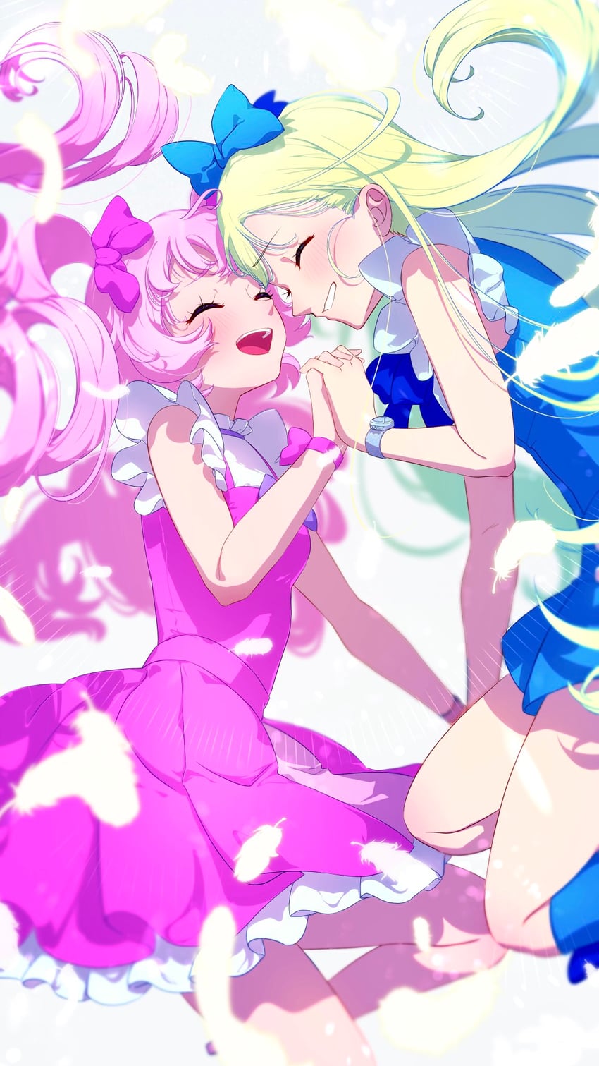 aozora himari and hoshikawa mitsuki (pretty series and 1 more) drawn by moukinui
