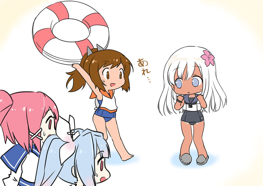 ro-500, i-19, i-401, and i-168 (kantai collection) drawn by shibi