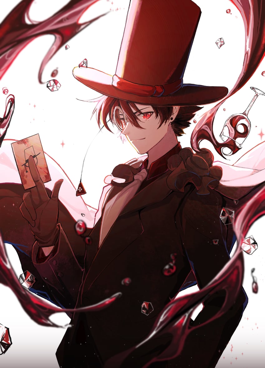 kaitou kid (meitantei conan and 1 more) drawn by avatra