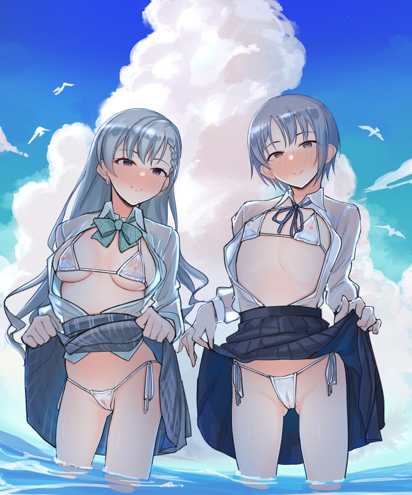 hisakawa hayate and otokura yuuki (idolmaster and 1 more) drawn by shirota_mizuki