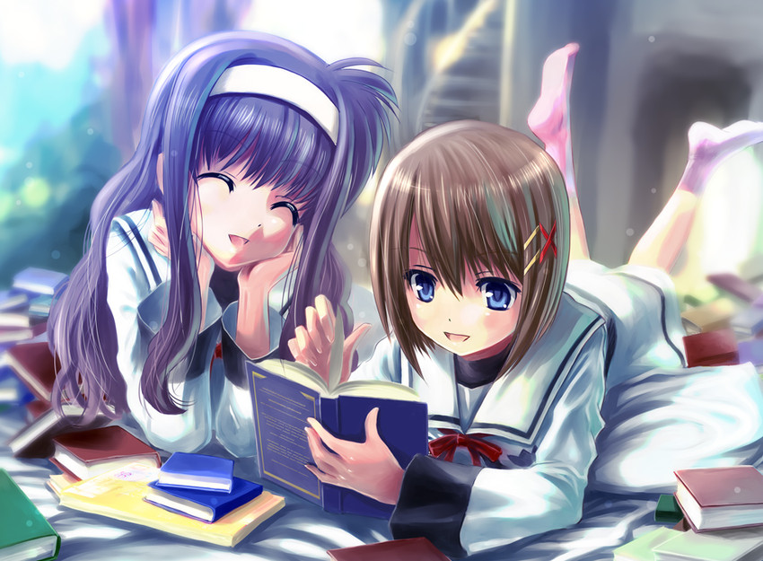 yagami hayate and tsukimura suzuka (lyrical nanoha and 2 more) drawn by yone
