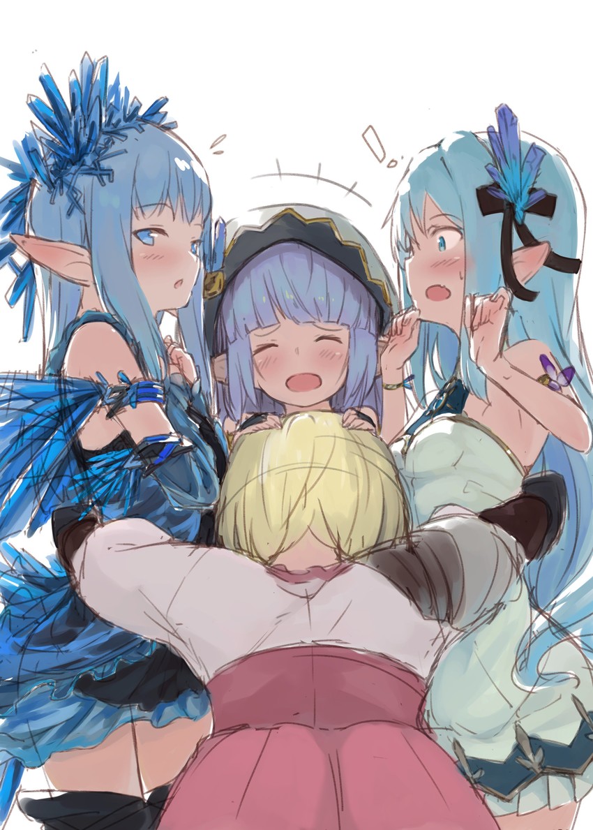 djeeta, fighter, lily, erin, and allie (granblue fantasy) drawn by naoya_come