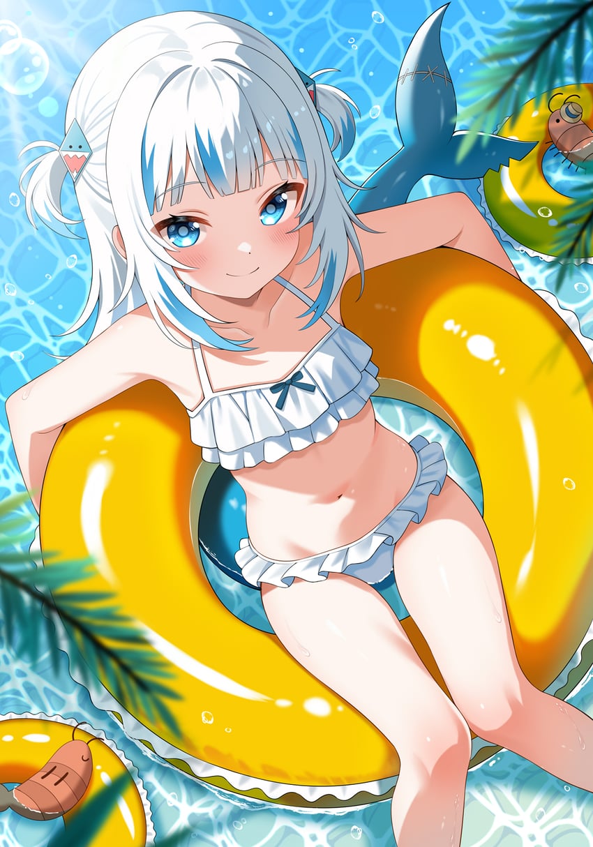 gawr gura and ebi-chan (hololive and 1 more) drawn by lokyin_house