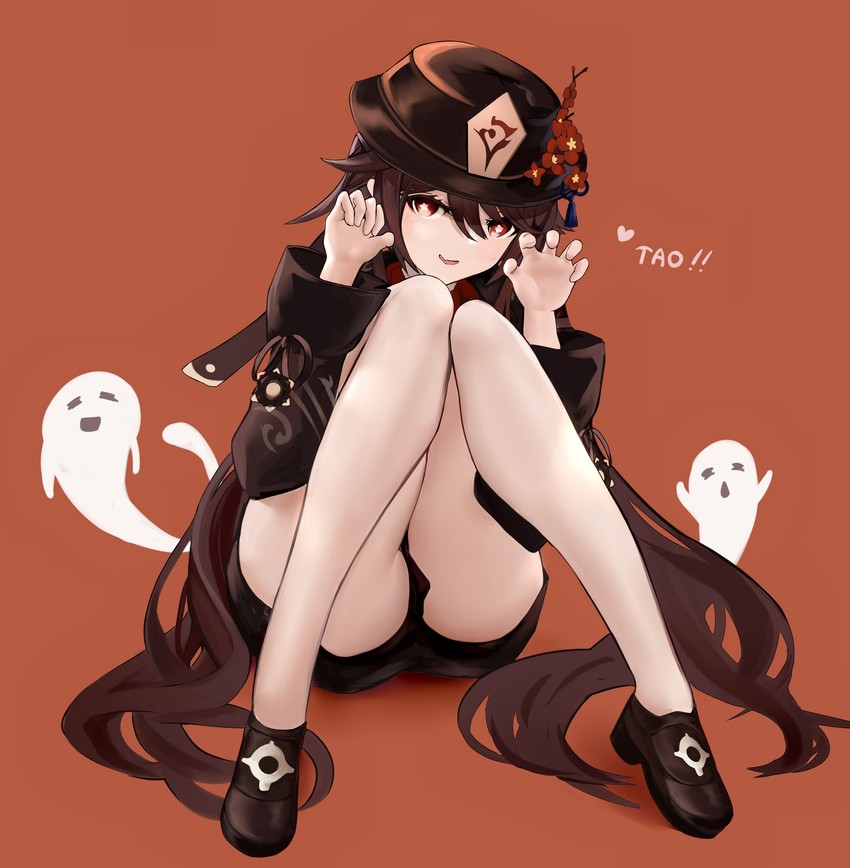 hu tao and boo tao (genshin impact) drawn by amamizu_shizuku