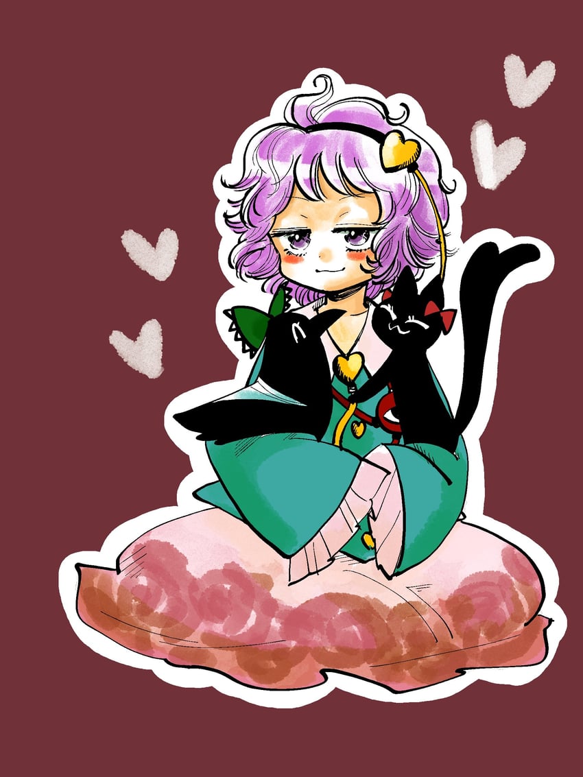 komeiji satori, kaenbyou rin, and reiuji utsuho (touhou) drawn by komaku_juushoku
