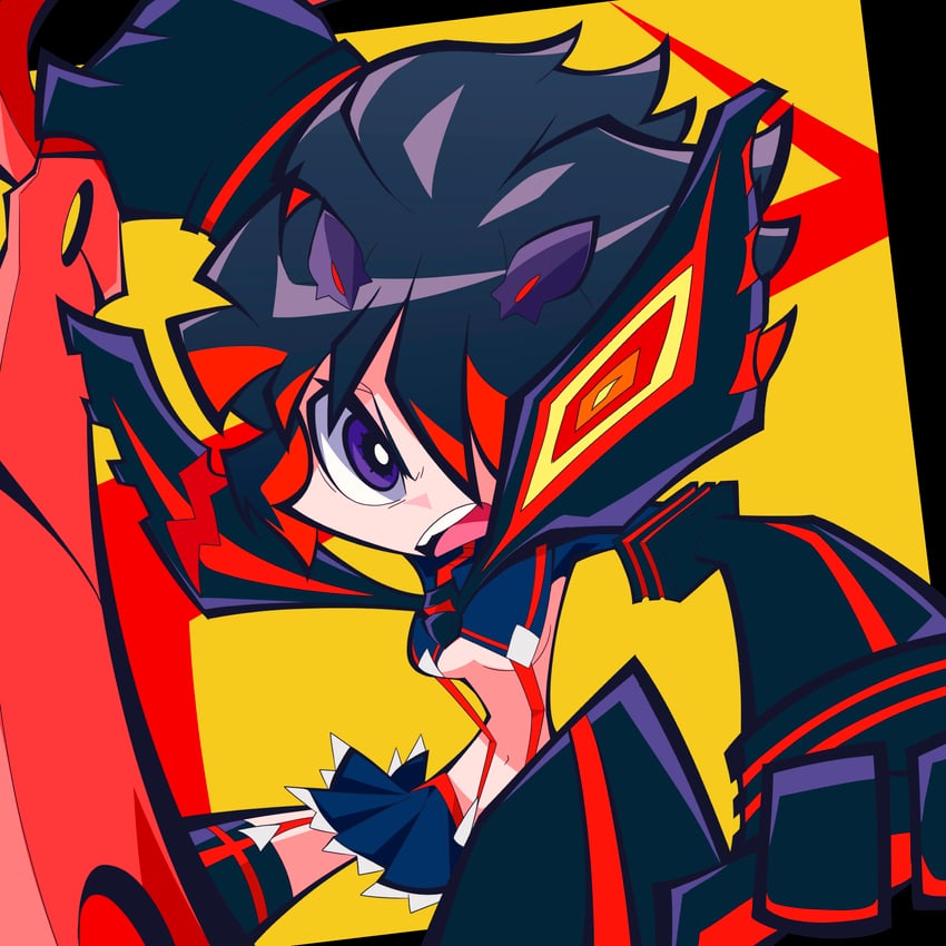 matoi ryuuko and senketsu (kill la kill and 1 more) drawn by okitya
