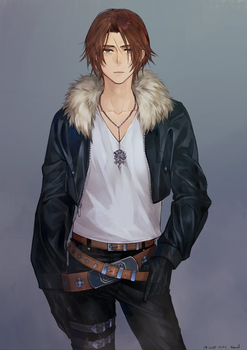 squall leonhart (final fantasy and 1 more) drawn by nini_tw99