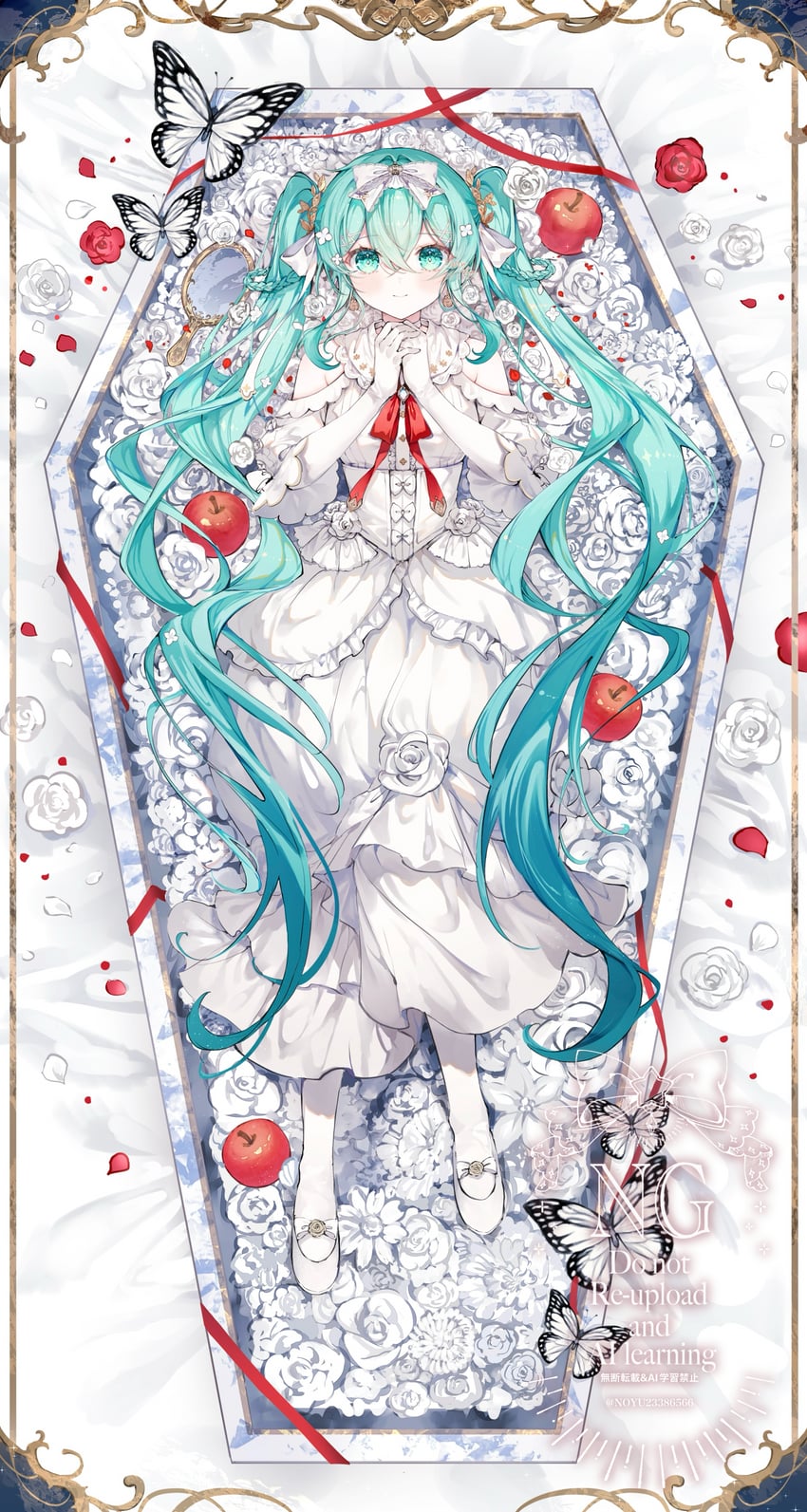 hatsune miku (vocaloid and 1 more) drawn by noyu_(noyu23386566)