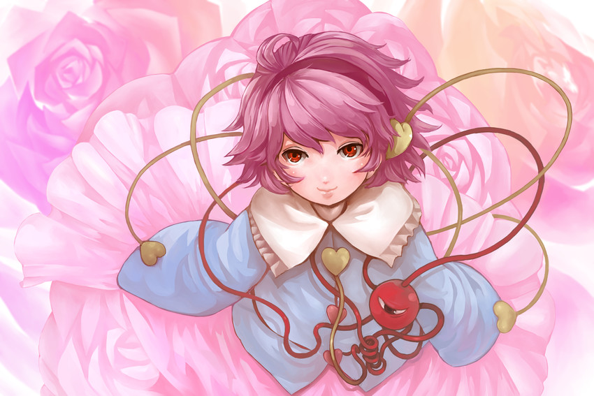 komeiji satori (touhou) drawn by ma_nyan_(nyao_mao_nyao)