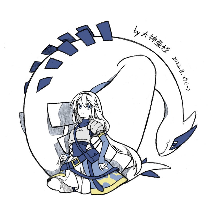 lugia (original and 1 more) drawn by dashen_ya_heng