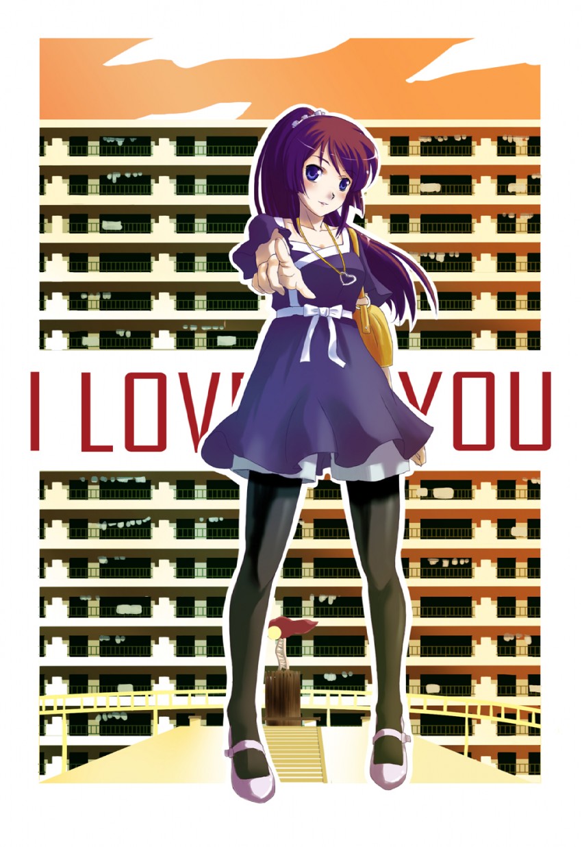 senjougahara hitagi (monogatari and 1 more) drawn by mizuki_(mizuki_ame)