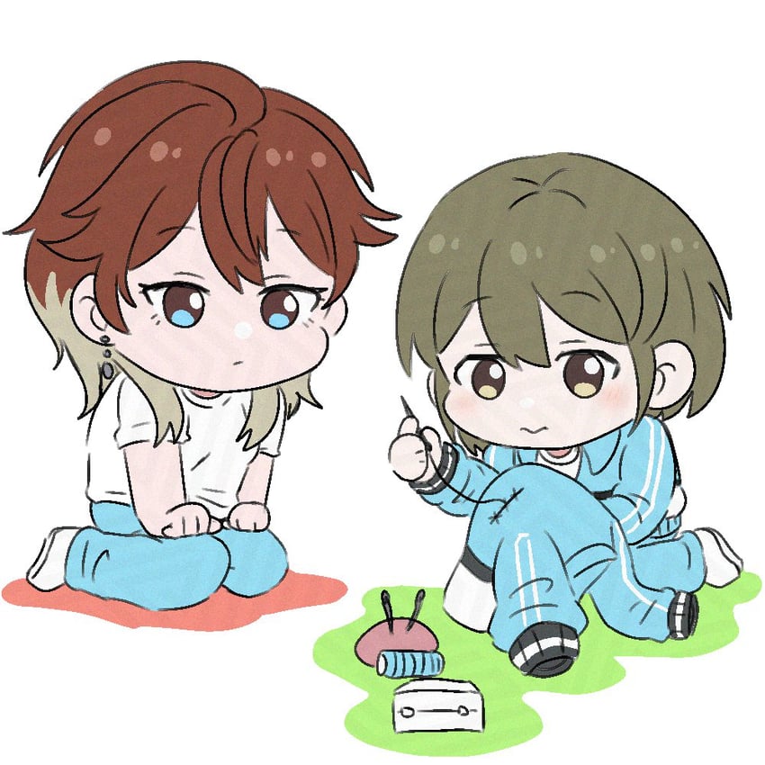 nanakusa nichika and aketa mikoto (idolmaster and 1 more) drawn by artisansg_lily