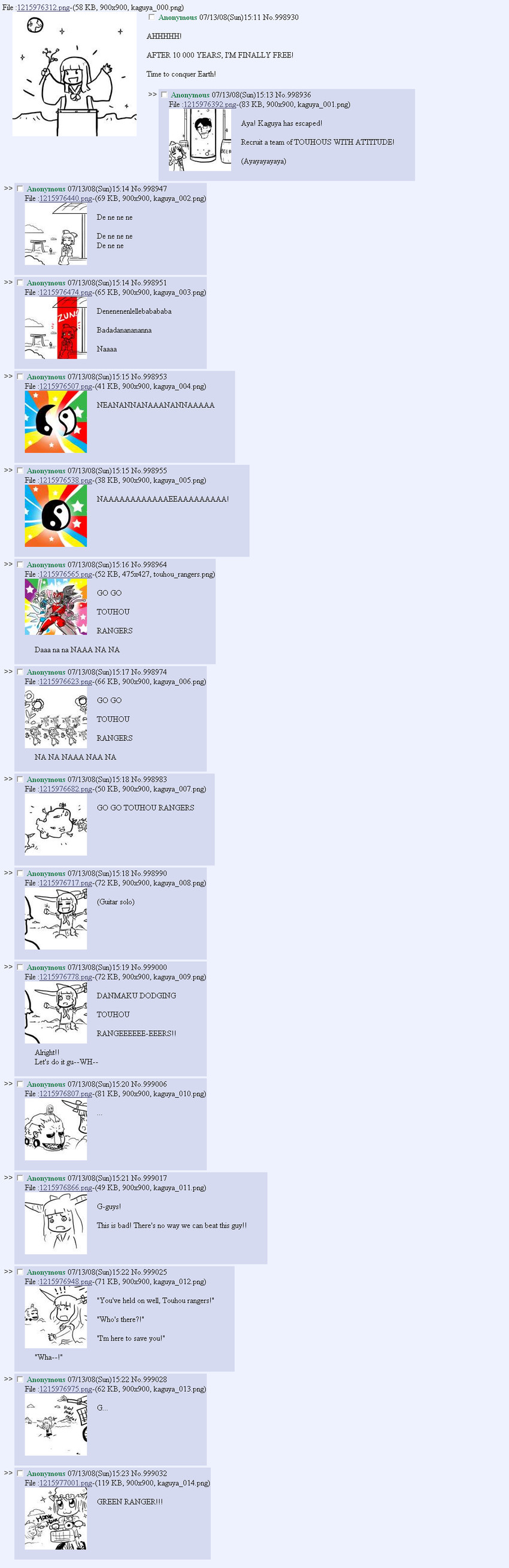 hakurei reimu, kirisame marisa, konpaku youmu, cirno, shameimaru aya, and 8 more (touhou and 7 more) drawn by dan_kim