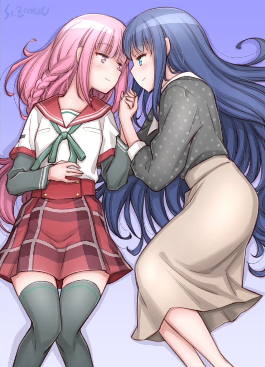 tamaki iroha and nanami yachiyo (mahou shoujo madoka magica and 1 more) drawn by studiozombie