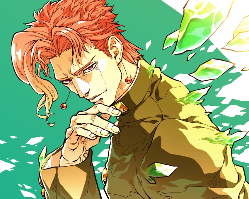 kakyoin noriaki (jojo no kimyou na bouken and 1 more) drawn by iroha_(akei0710)
