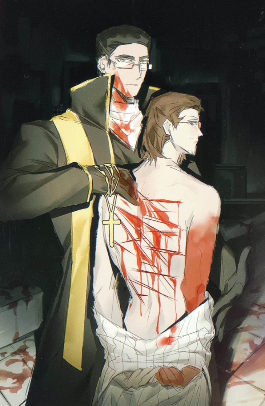 meursault and gregor (project moon and 1 more) drawn by jing84672940