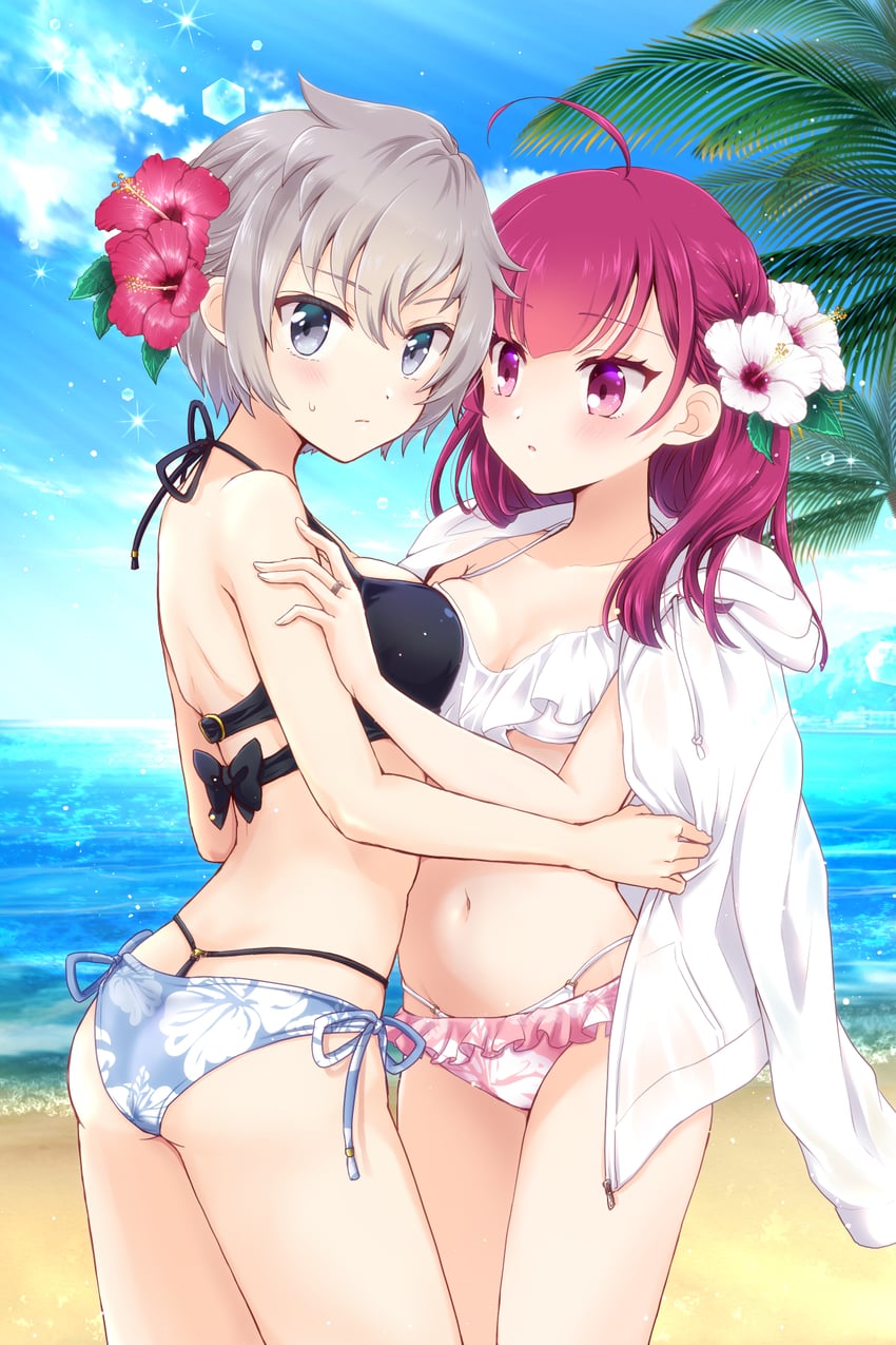 tokiwa nanaka and shinobu akira (mahou shoujo madoka magica and 1 more) drawn by chiwa_(chiwawanwan1206)