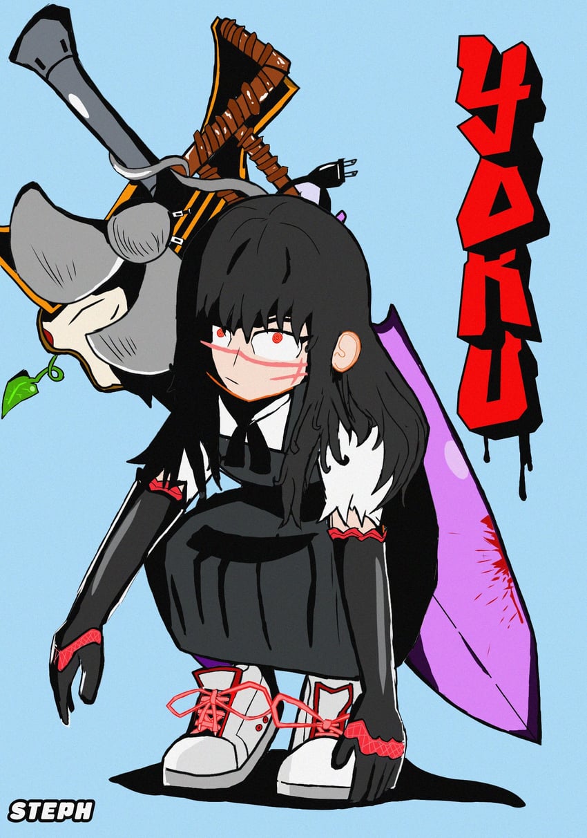 yoru (chainsaw man) drawn by suutefan