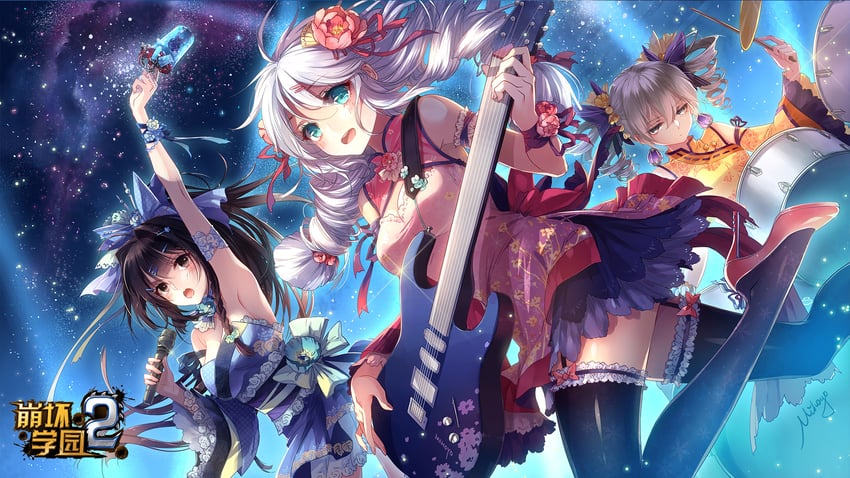 kiana kaslana, raiden mei, and bronya zaychik (honkai and 1 more)