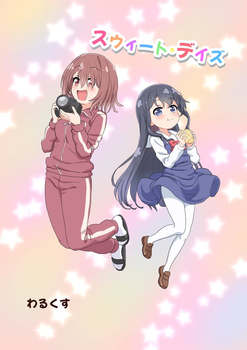 shirosaki hana and hoshino miyako (watashi ni tenshi ga maiorita!) drawn by warukusu