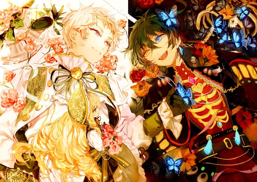 kagehira mika, itsuki shu, and mademoiselle (ensemble stars!) drawn by amanemio2