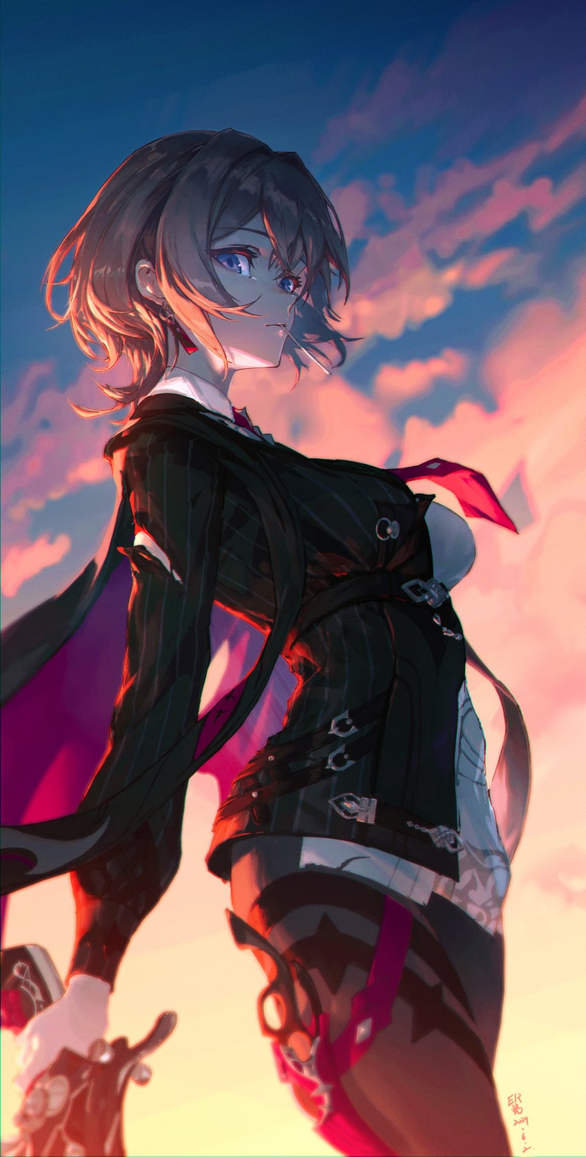 lantern (honkai and 1 more) drawn by eira_akatsuki
