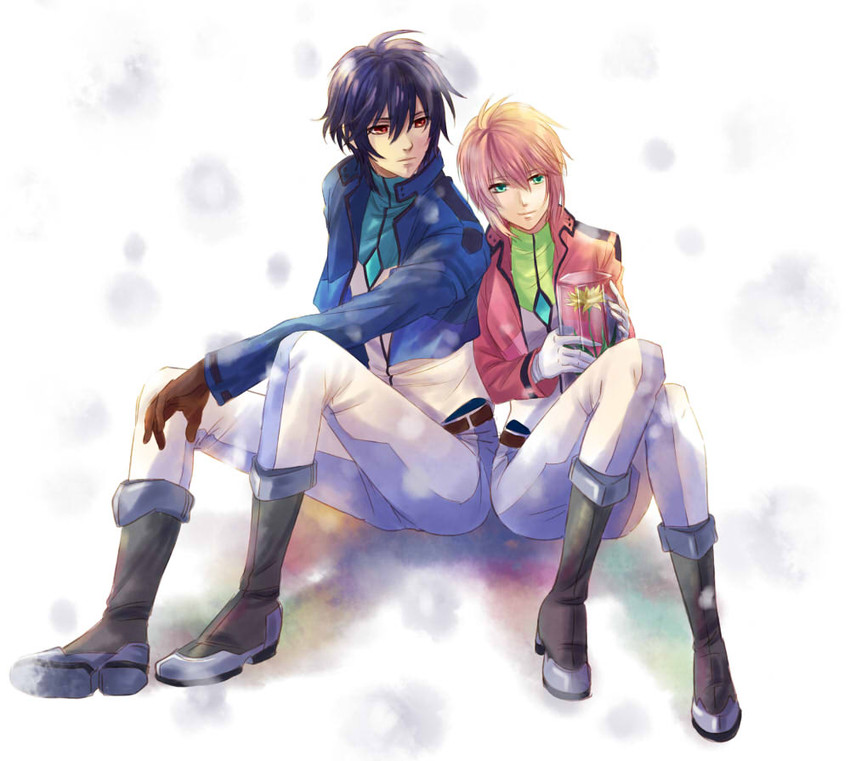 setsuna f. seiei and feldt grace (gundam and 1 more) drawn by kacyu