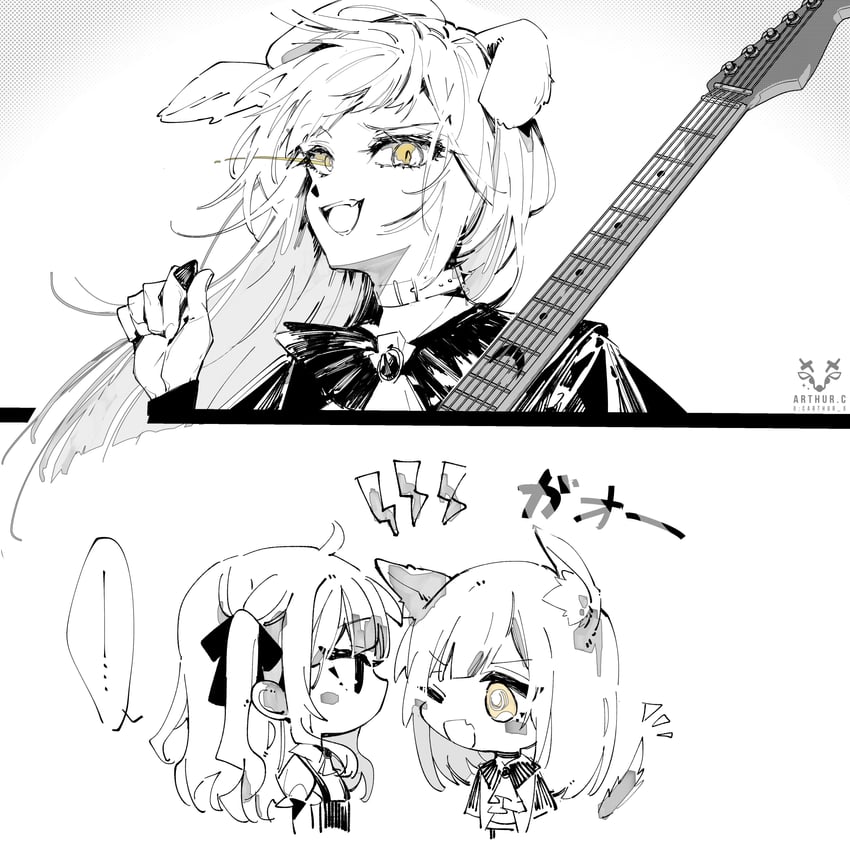 togawa sakiko, wakaba mutsumi, mortis, and oblivionis (bang dream! and 1 more) drawn by arthur_c