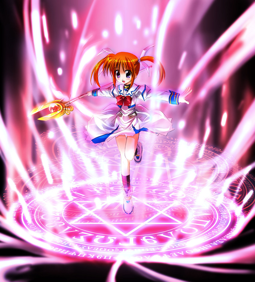 takamachi nanoha and raising heart (lyrical nanoha and 1 more) drawn by otoki_raku