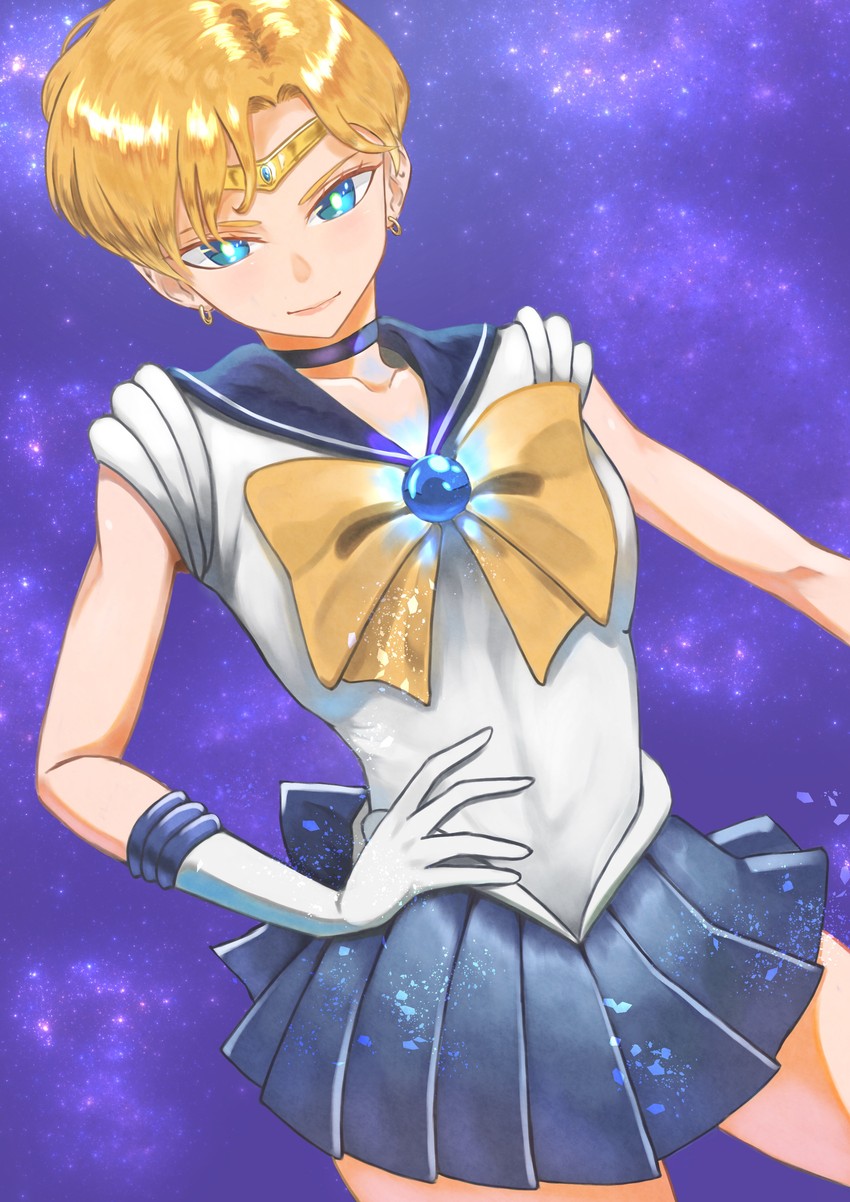 ten'ou haruka and sailor uranus (bishoujo senshi sailor moon) drawn by hara_kenshi