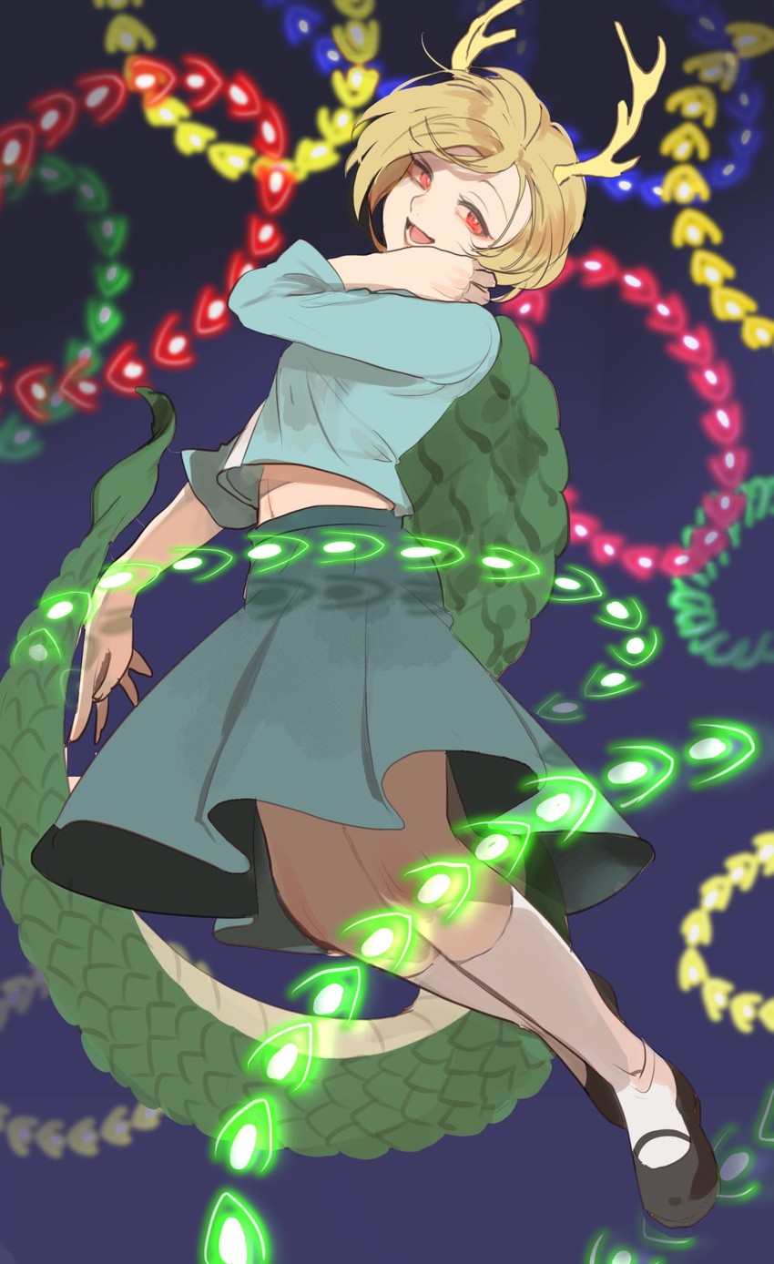 kicchou yachie (touhou and 1 more) drawn by kerok_(joniko1110)