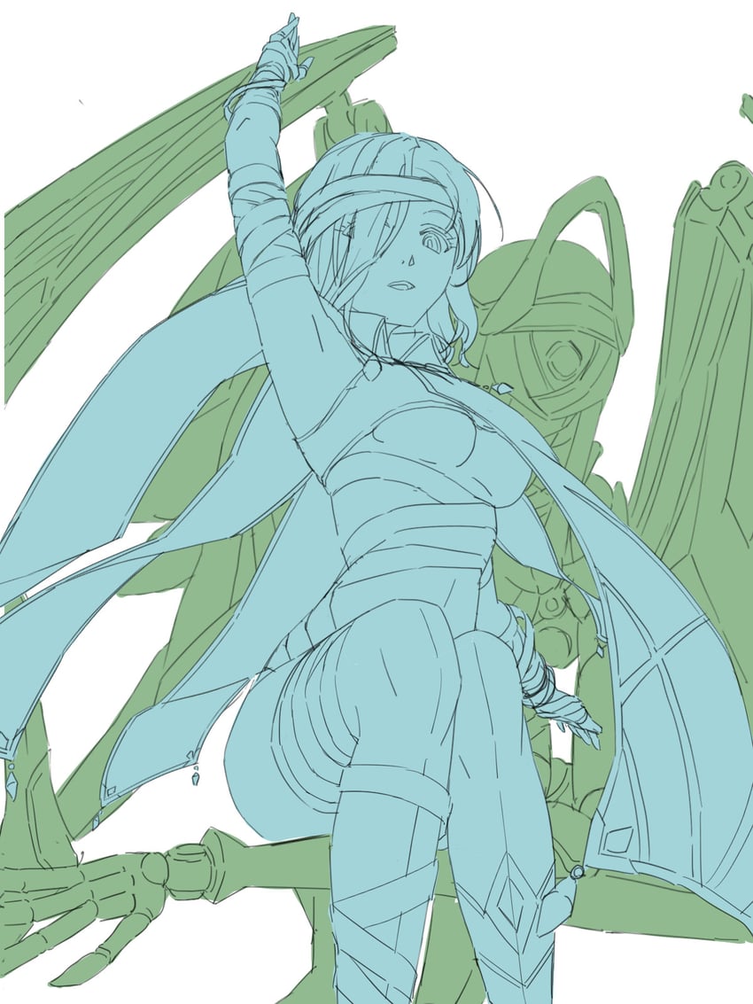 olympia (eiyuu densetsu and 2 more) drawn by chiharu_(9654784)