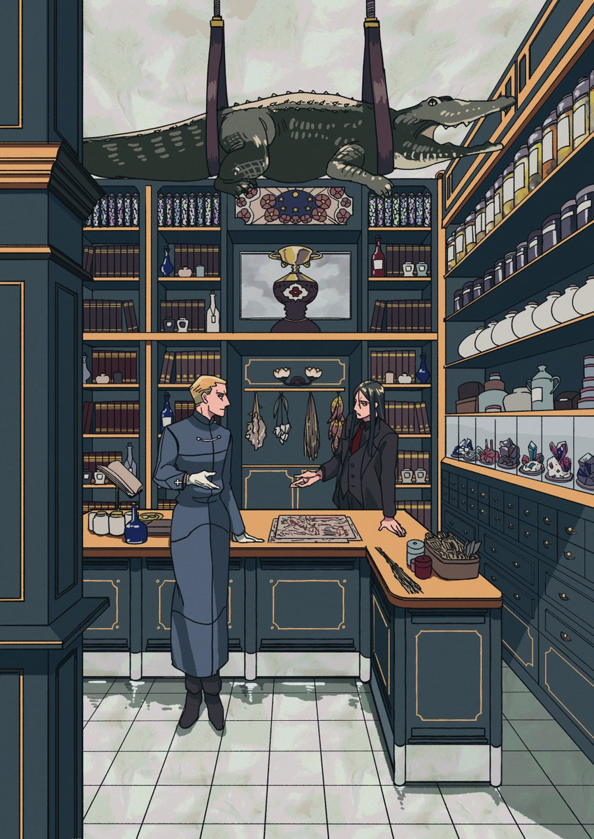 waver velvet, lord el-melloi ii, and kayneth el-melloi archibald (fate and 2 more) drawn by hya_(ohyaarin)