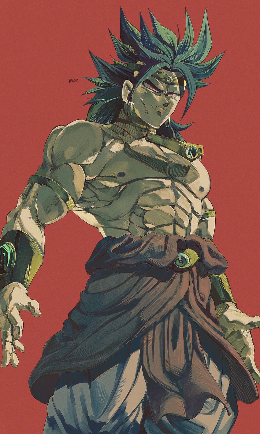 broly (dragon ball and 1 more) drawn by mire1931