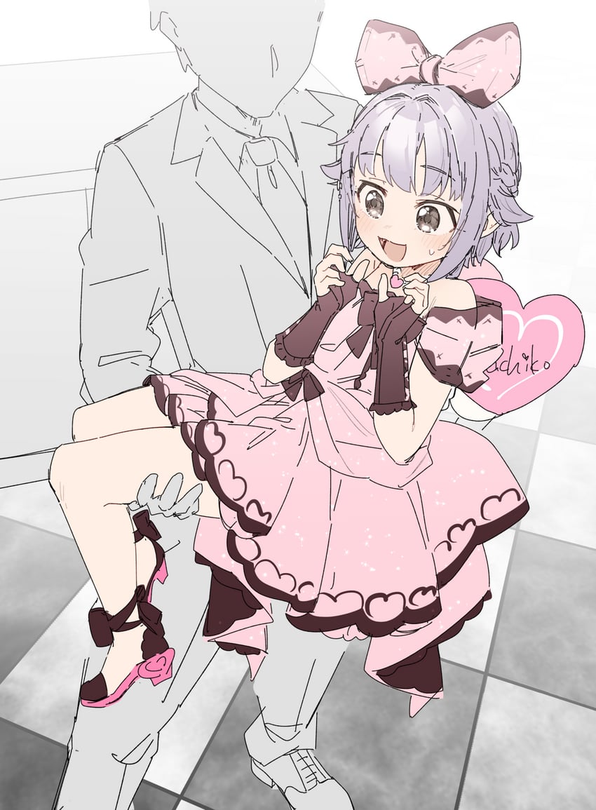 producer and koshimizu sachiko (idolmaster and 1 more) drawn by yukie_(kusaka_shi)